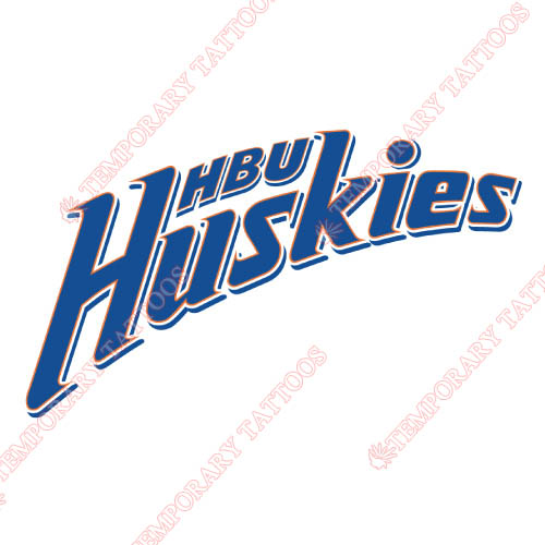 Houston Baptist Huskies Customize Temporary Tattoos Stickers NO.4568